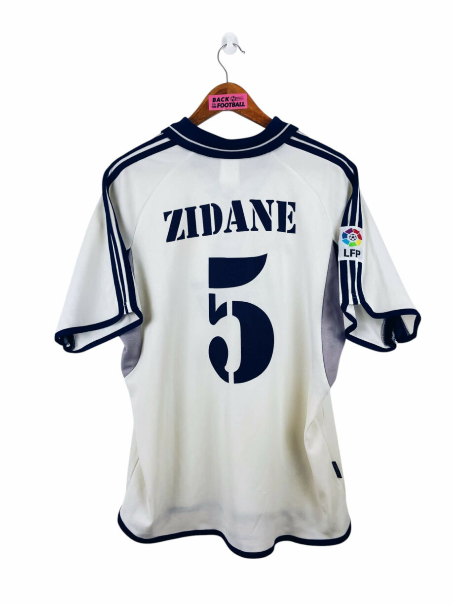 maillot vintage domicile Real Madrid 2000/2001 floqué Zidane #5