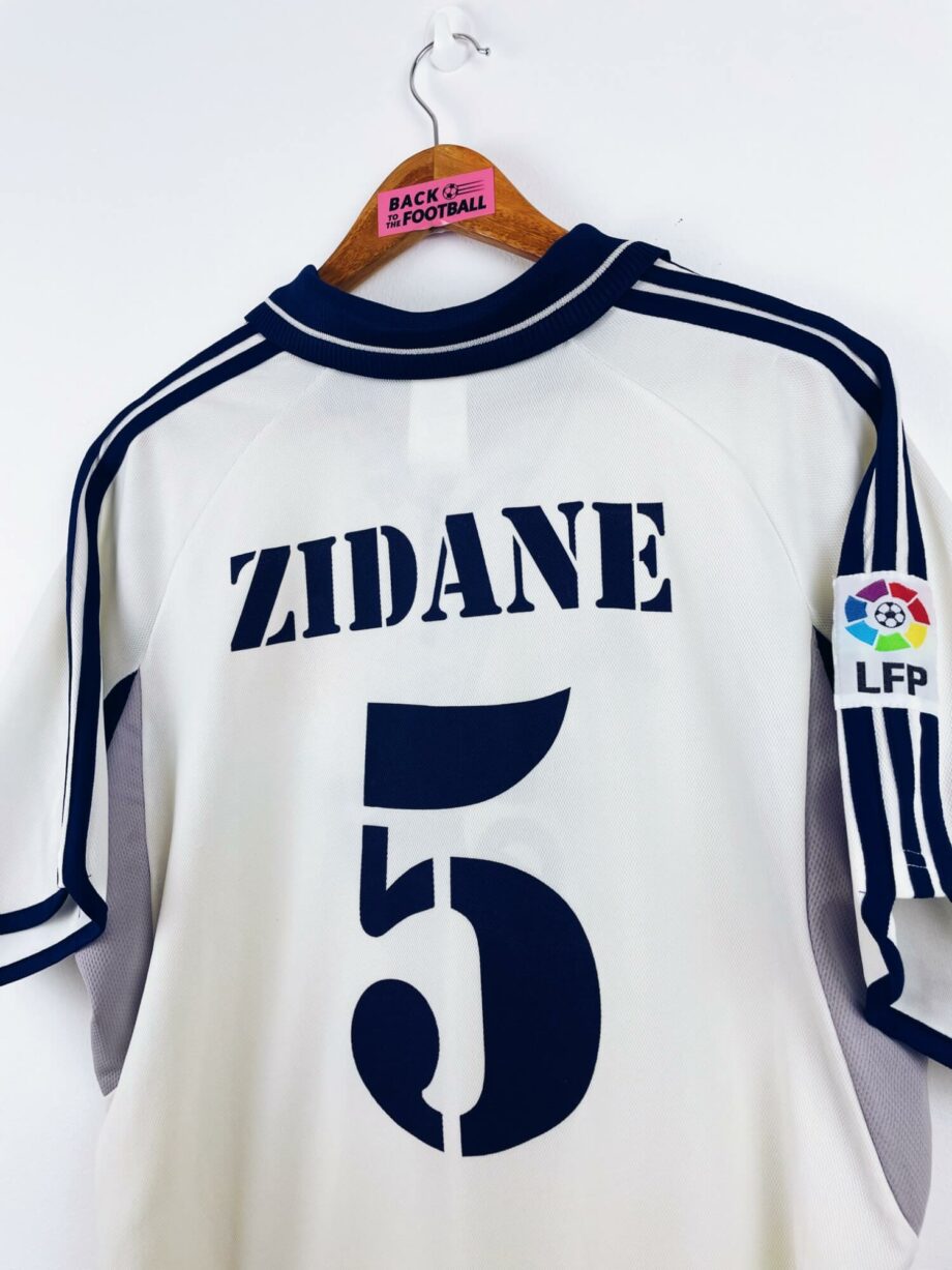 maillot vintage domicile Real Madrid 2000/2001 floqué Zidane #5