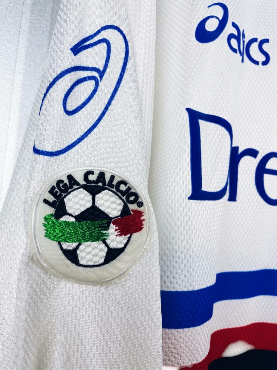 maillot vintage extérieur Sampdoria 1999/2000 manches longues porté (match worn) ou préparé (match issue) pour Tosto #6