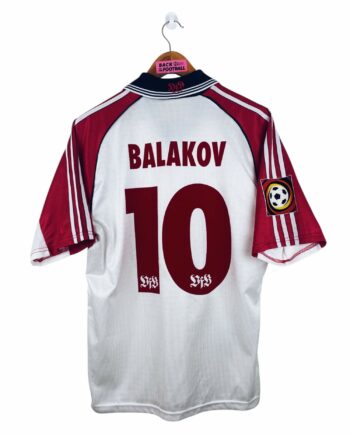 maillot vintage domicile Stuttgart 1999/2000 floqué Balakov #10