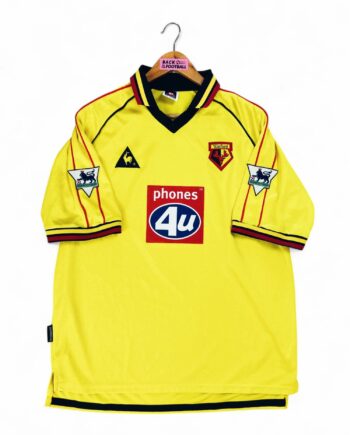 maillot vintage domicile Watford 1999/2001