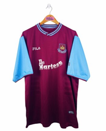 maillot vintage domicile West Ham 2001/2003
