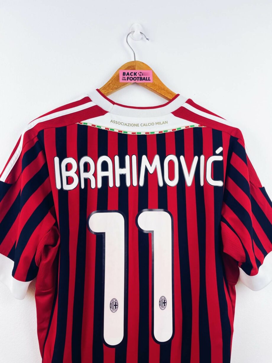maillot vintage domicile AC Milan 2011/2012 floqué Ibrahimović #11