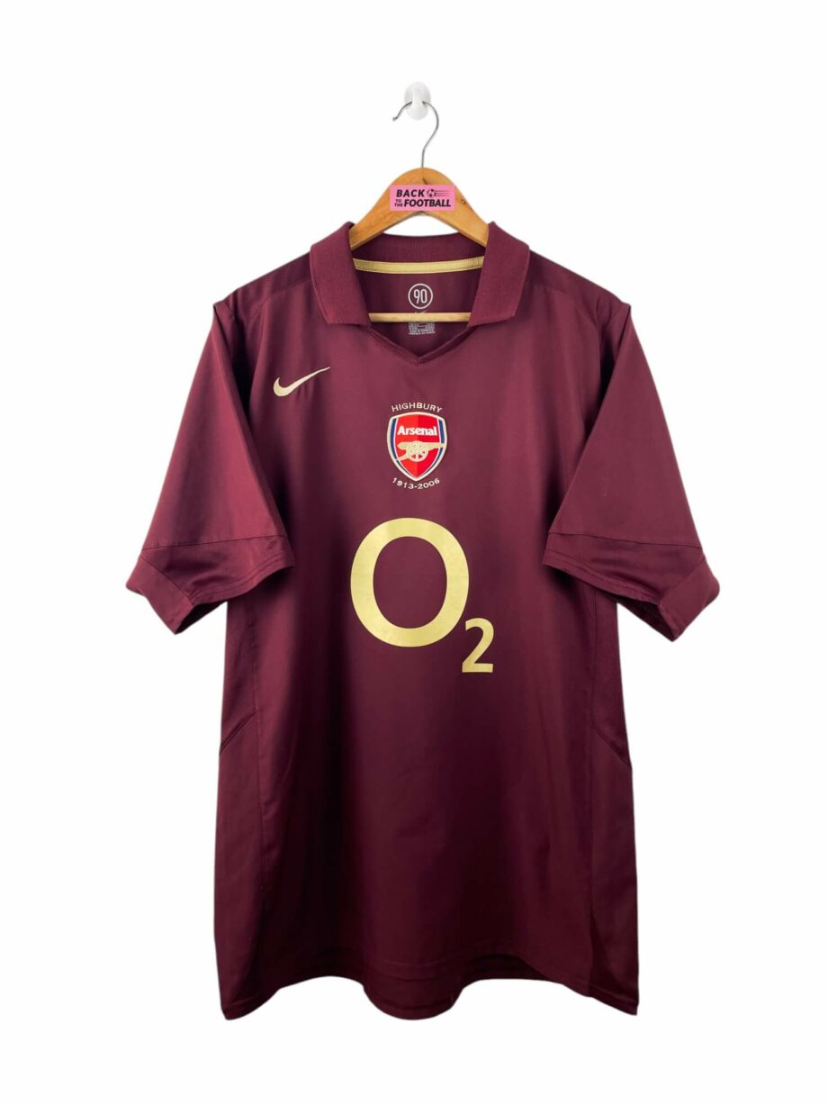 maillot vintage domicile Arsenal 2005/2006 floqué Henry #14