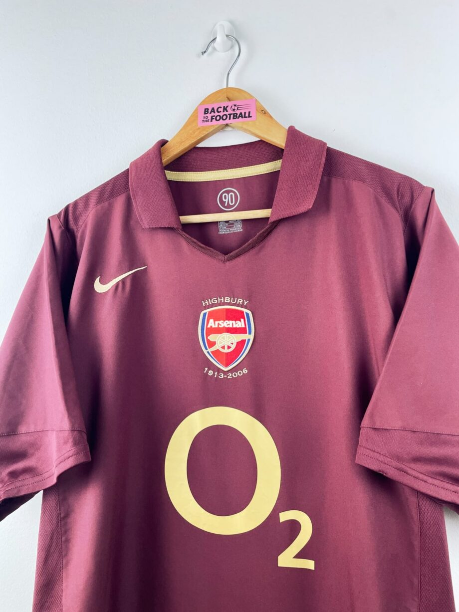 maillot vintage domicile Arsenal 2005/2006 floqué Henry #14