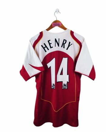 maillot vintage domicile Arsenal 2004/2005 floqué Henry #14