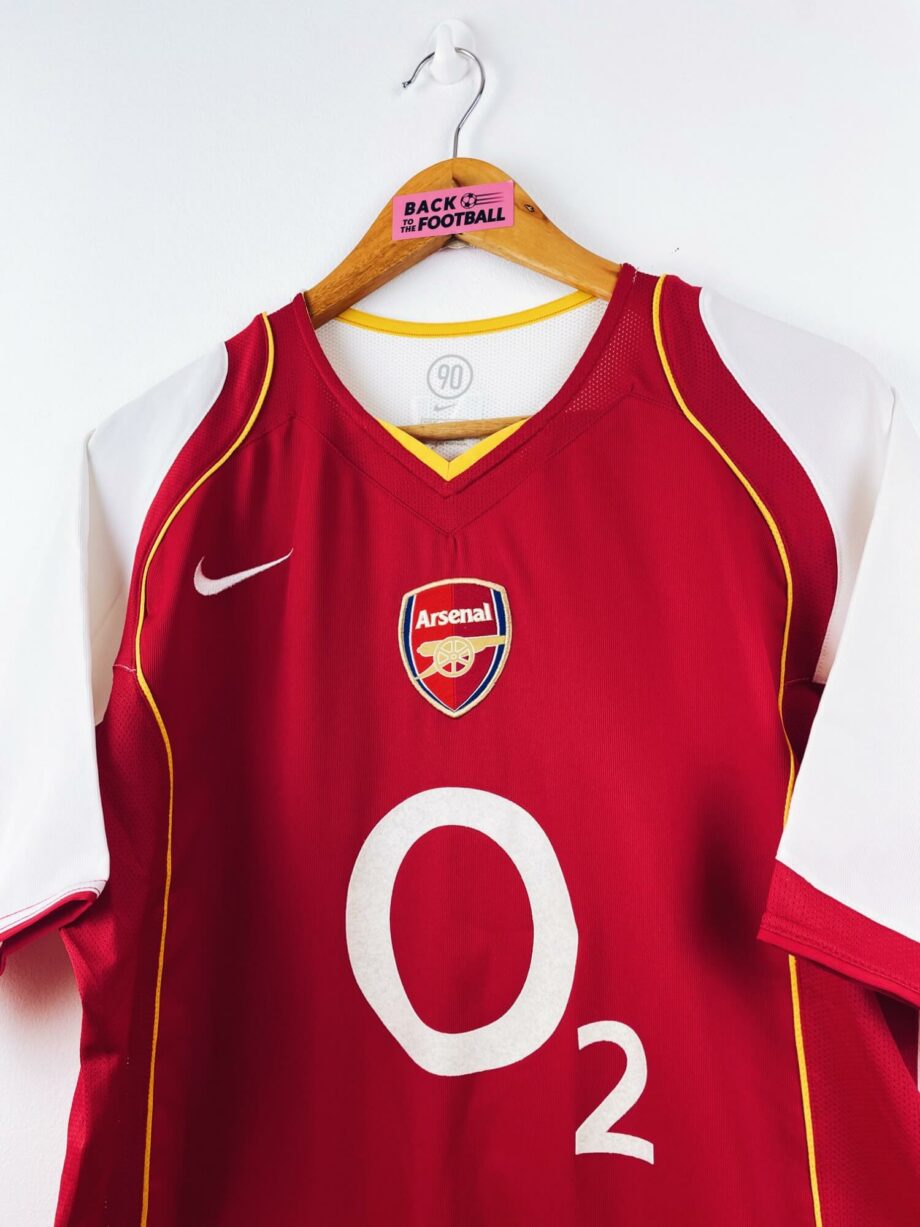 maillot vintage domicile Arsenal 2004/2005 floqué Henry #14