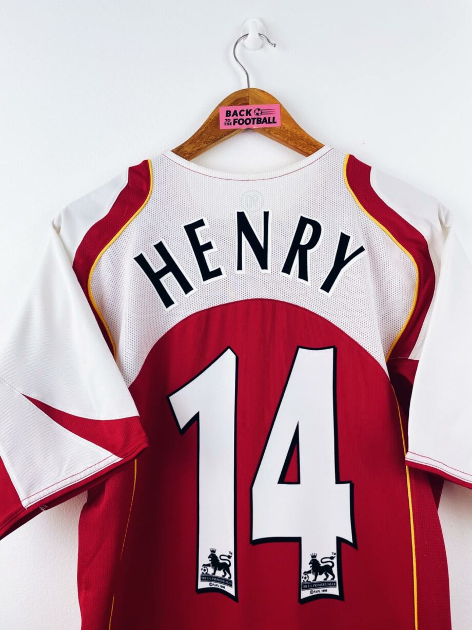 maillot vintage domicile Arsenal 2004/2005 floqué Henry #14