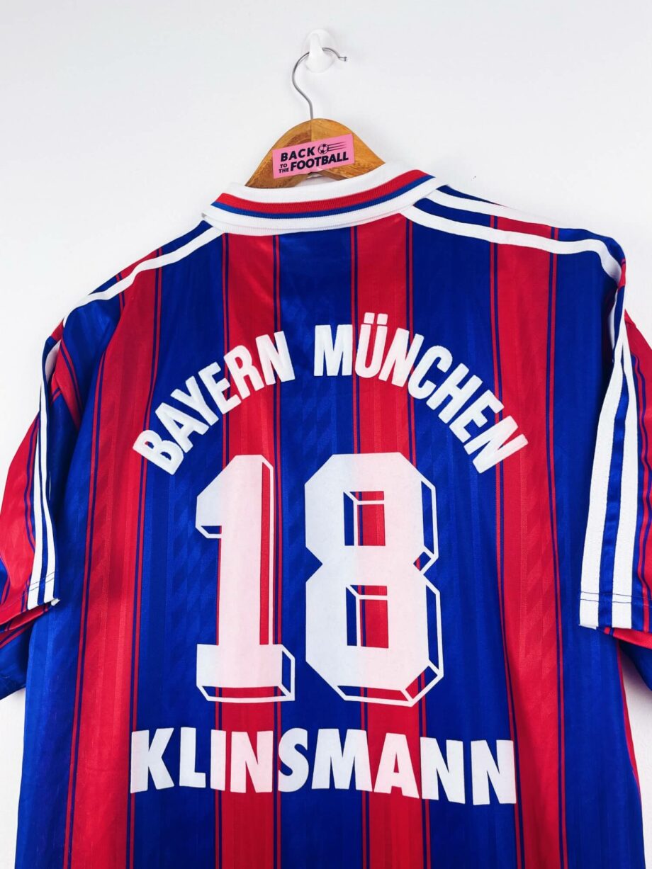 maillot vintage domicile Bayern Munich 1995/1997 floqué Klinsmann #18