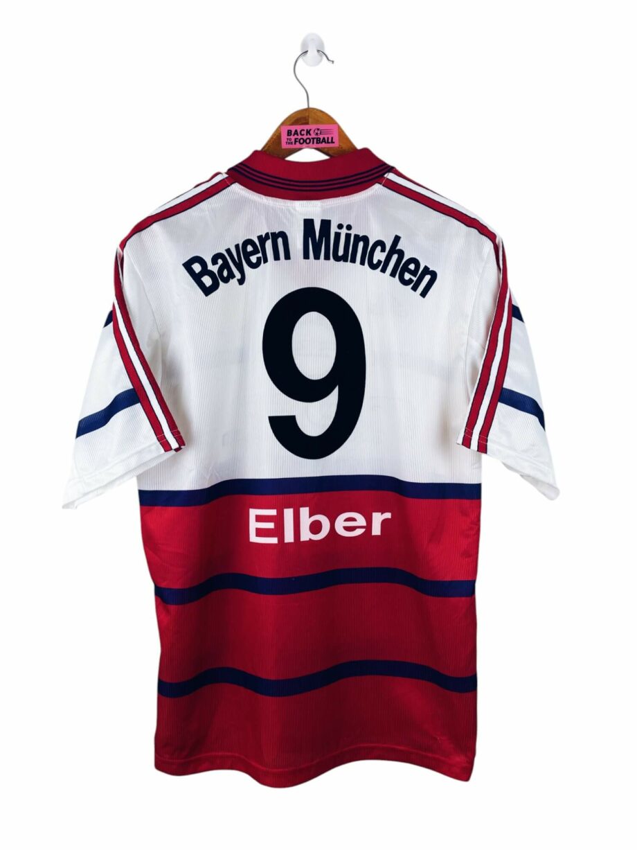 maillot vintage extérieur Bayern Munich 1998/2000 floqué Elber #9