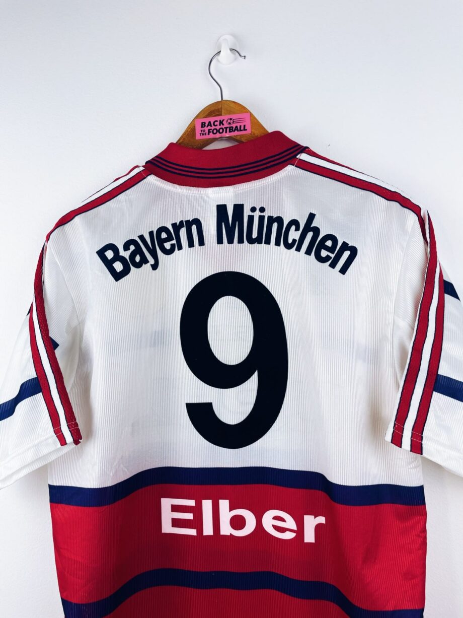 maillot vintage extérieur Bayern Munich 1998/2000 floqué Elber #9