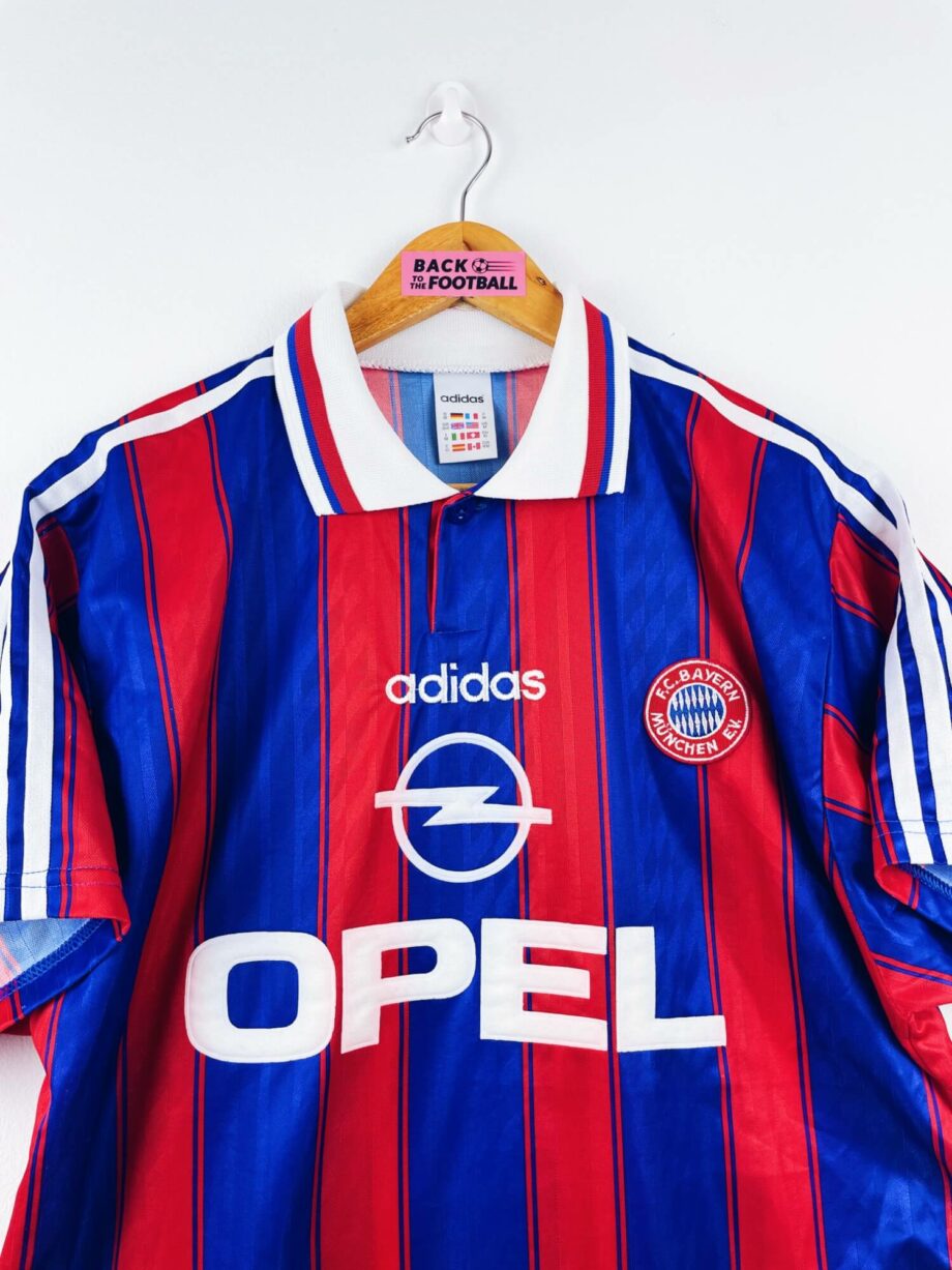 maillot vintage domicile Bayern Munich 1995/1997 signatures