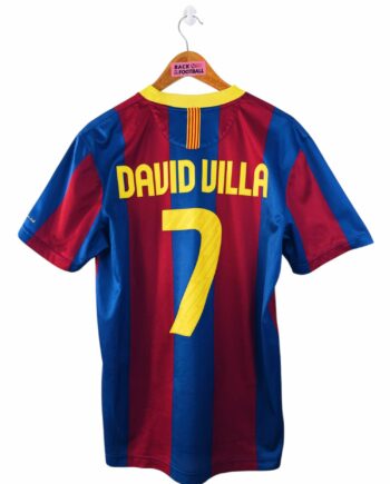 maillot vintage domicile Barcelone 2010/2011 floqué David Villa #7