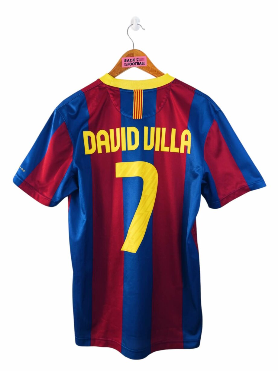 maillot vintage domicile Barcelone 2010/2011 floqué David Villa #7