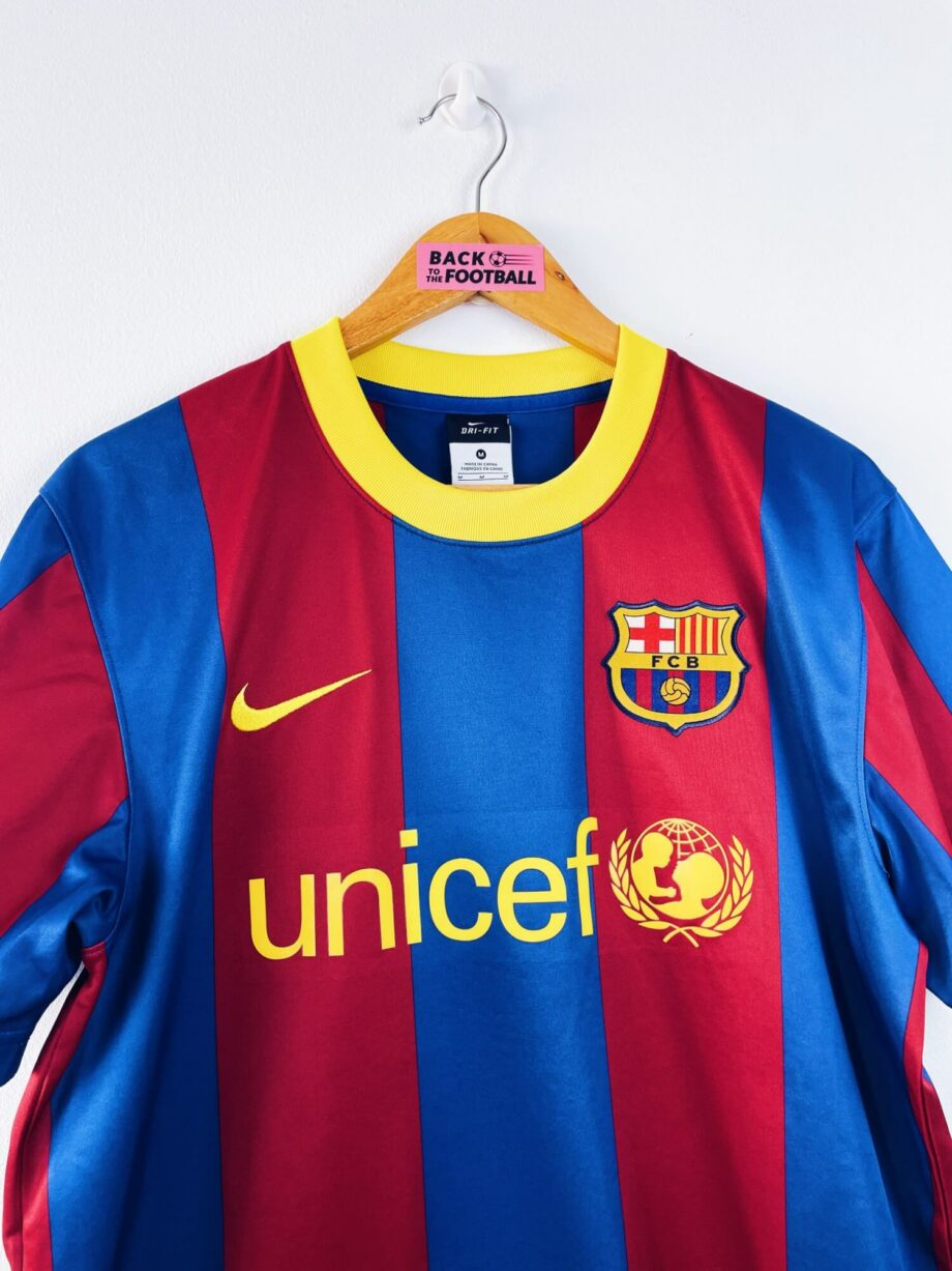 maillot vintage domicile Barcelone 2010/2011 floqué David Villa #7