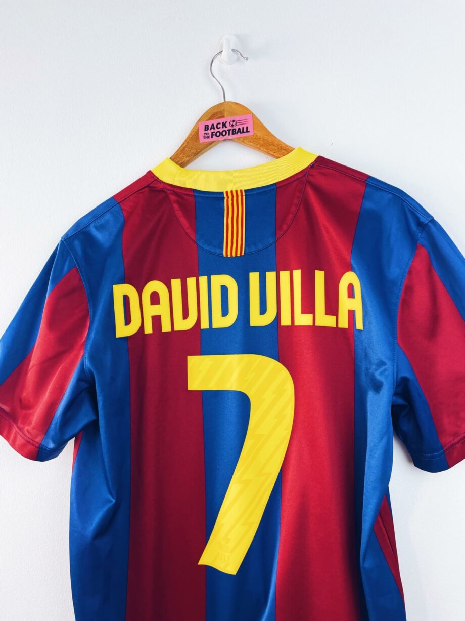 maillot vintage domicile Barcelone 2010/2011 floqué David Villa #7