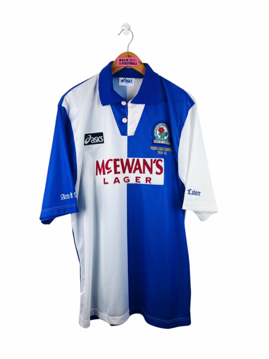 maillot vintage domicile Blackburn Rovers 1995/1996