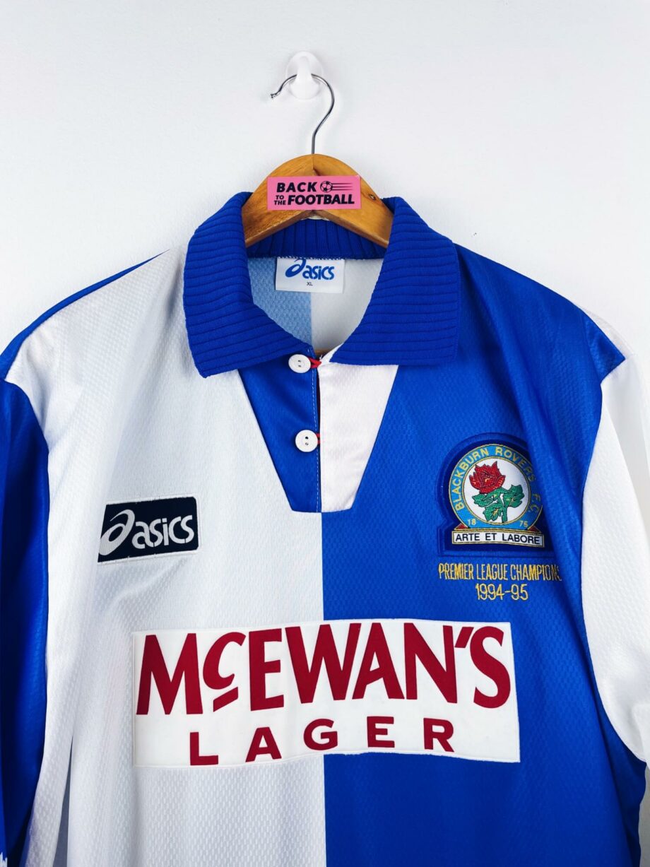maillot vintage domicile Blackburn Rovers 1995/1996