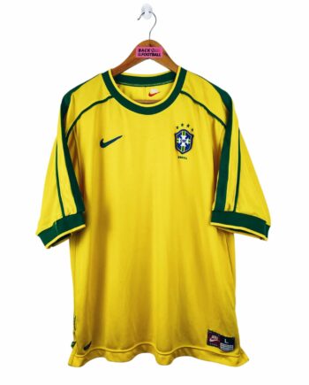 maillot vintage domicile Brésil 1998