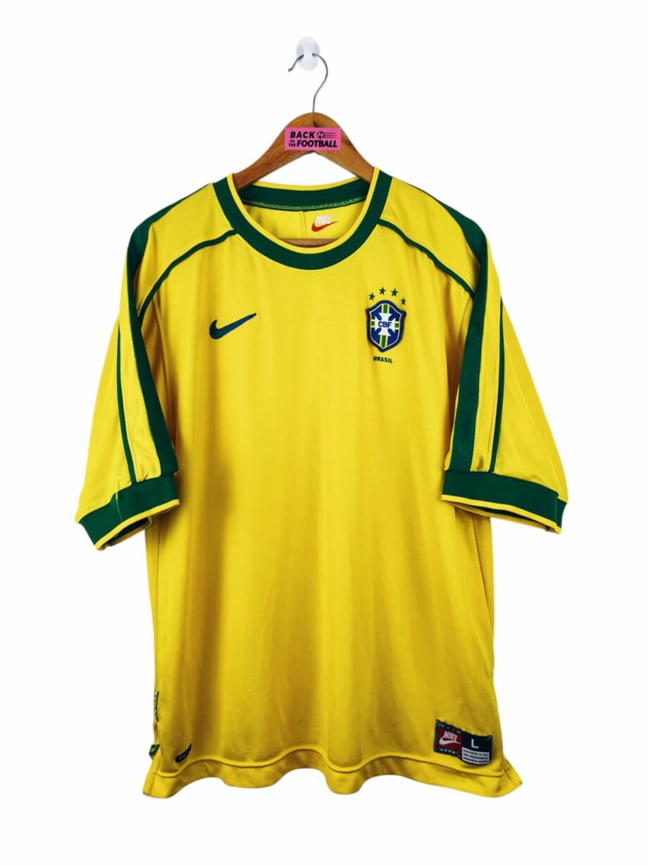 maillot vintage domicile Brésil 1998