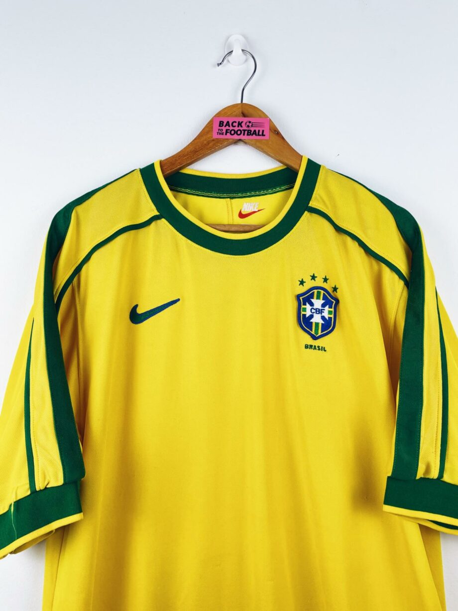 maillot vintage domicile Brésil 1998