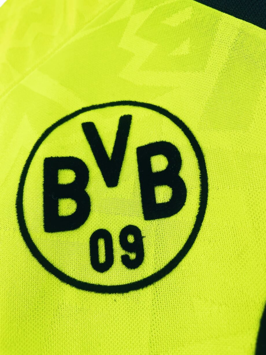 maillot vintage domicile Borussia Dortmund 1995/1996 manches longues préparé pour le numéro 15 (match issue)