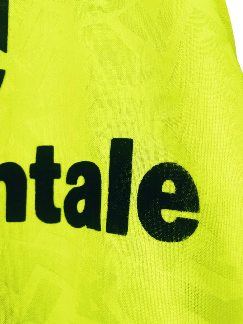 maillot vintage domicile Borussia Dortmund 1995/1996 manches longues préparé pour le numéro 15 (match issue)