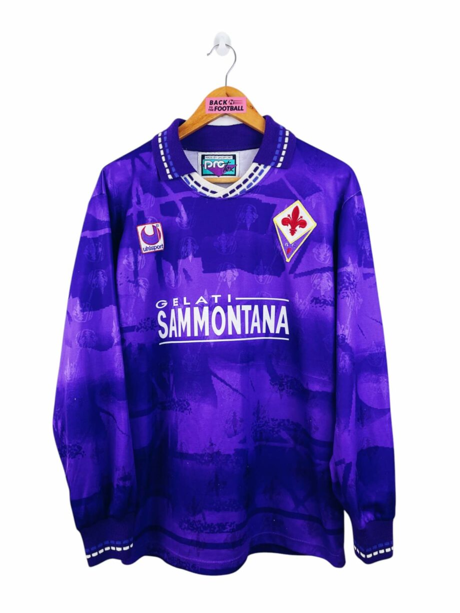 maillot vintage domicile Fiorentina 1994/1995 manches longues stock pro (player issue)