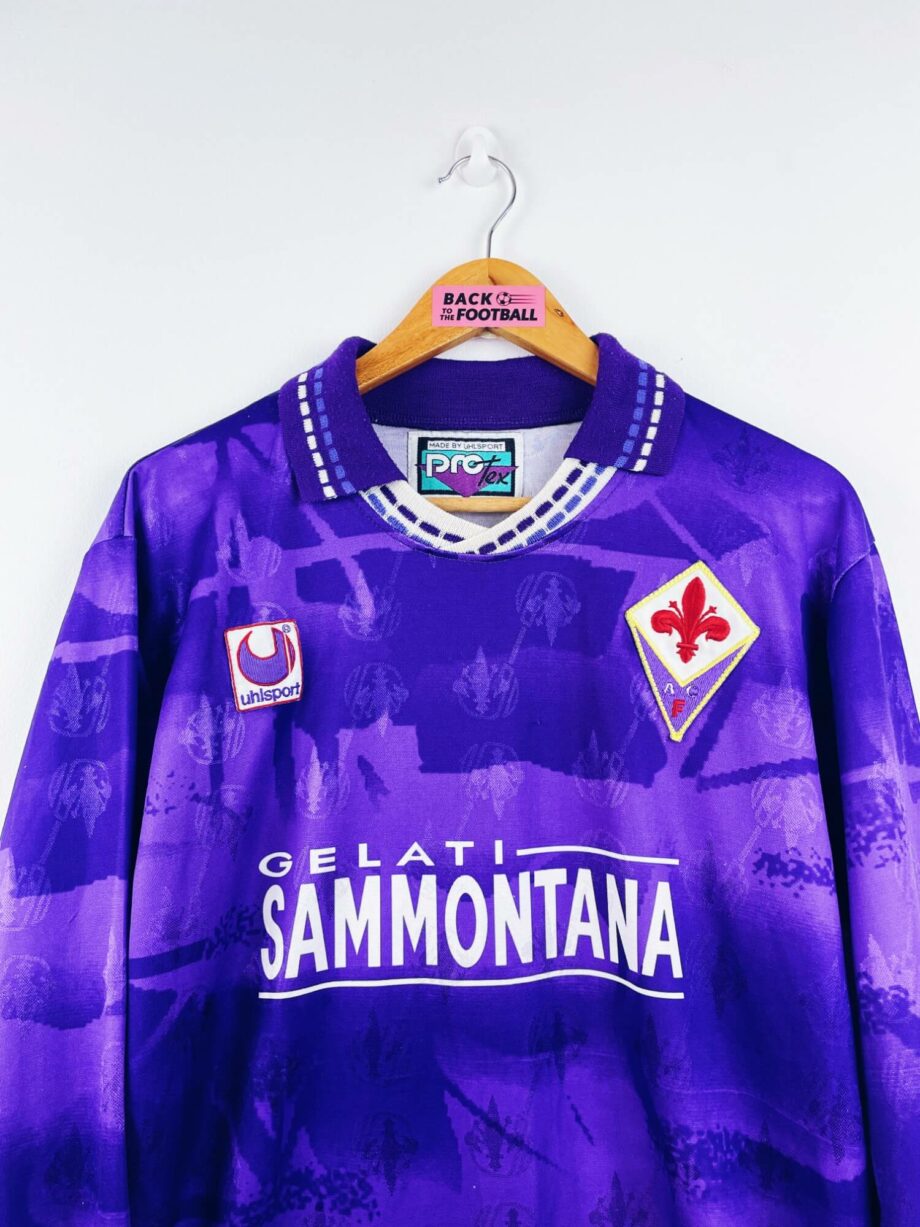 maillot vintage domicile Fiorentina 1994/1995 manches longues stock pro (player issue)