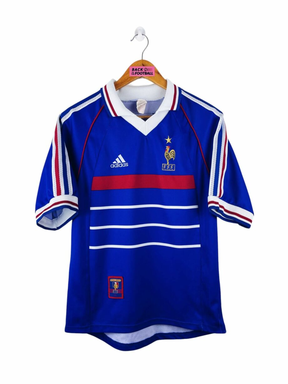 maillot vintage domicile équipe de France 1998 floqué Zidane #10