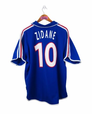 maillot vintage domicile équipe de France 2000 floqué Zidane #10