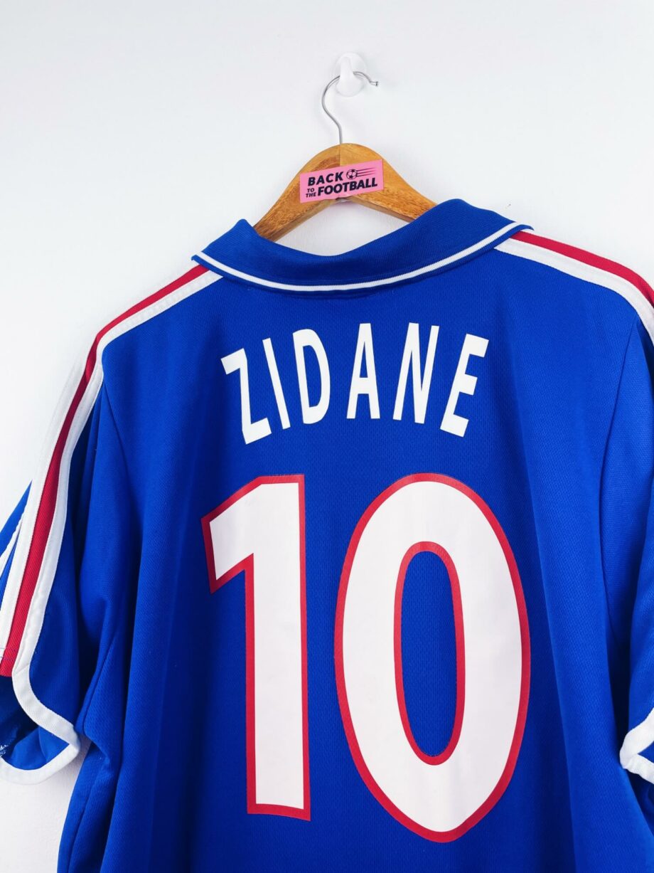 maillot vintage domicile équipe de France 2000 floqué Zidane #10