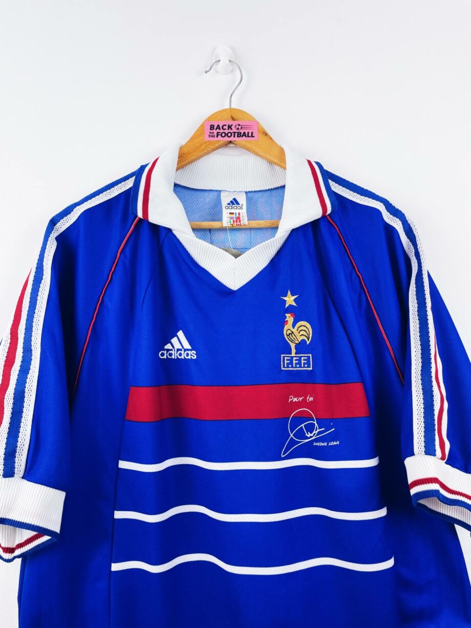 maillot vintage domicile équipe de France 1998 pour toi Zidane BNWT