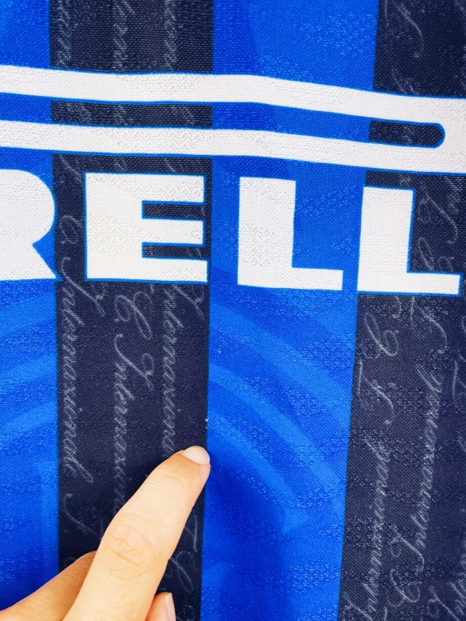 maillot vintage domicile Inter Milan 1996/1997 floqué Zanetti #4