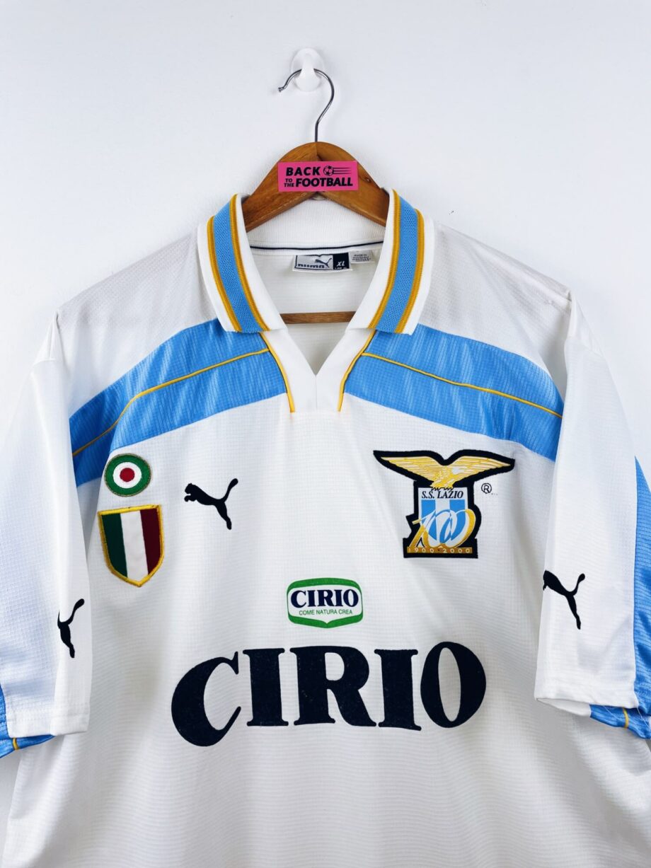 maillot vintage centenaire Lazio Rome 1999/2000