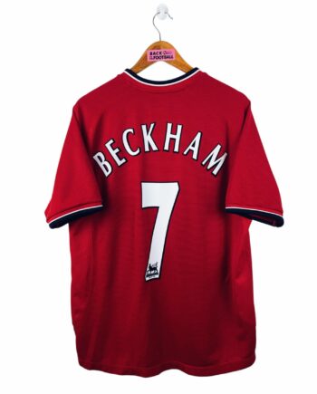 maillot vintage domicile Manchester United 2000/2002 floqué Beckham #7