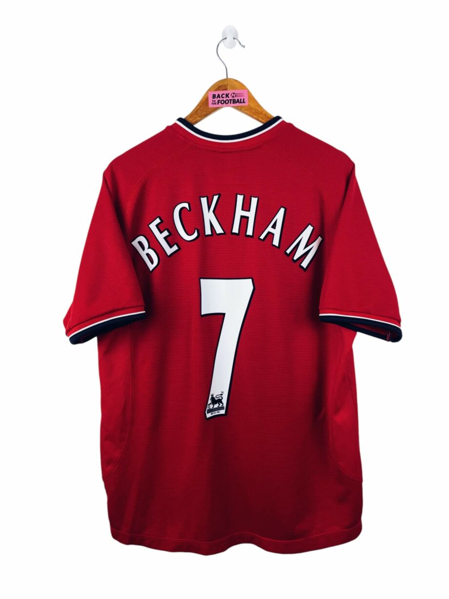 maillot vintage domicile Manchester United 2000/2002 floqué Beckham #7