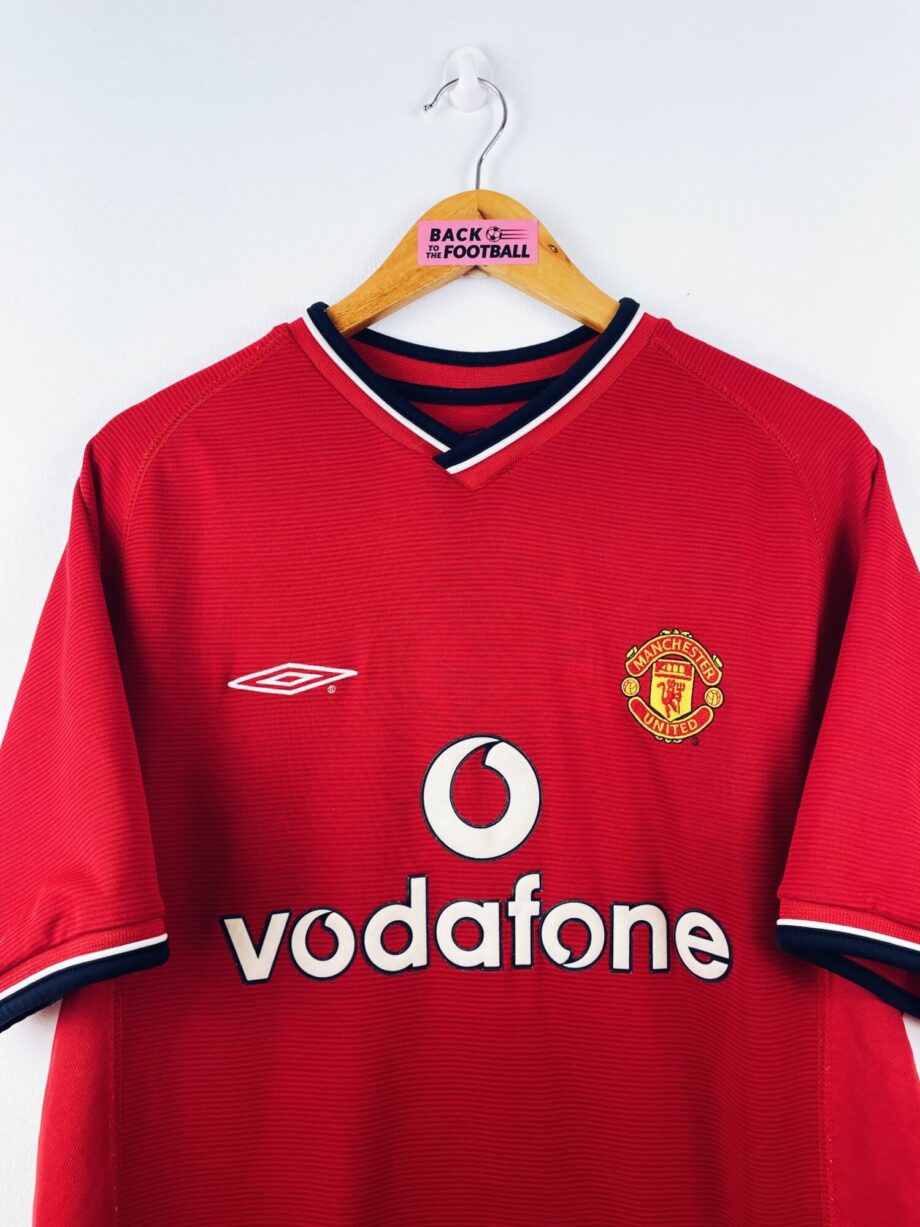 maillot vintage domicile Manchester United 2000/2002 floqué Beckham #7