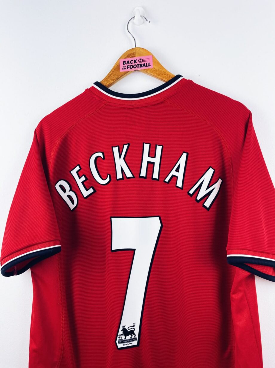 maillot vintage domicile Manchester United 2000/2002 floqué Beckham #7