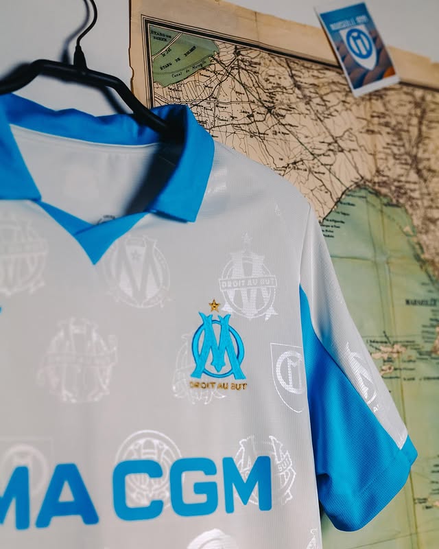 maillot domicile OM 2025/2026