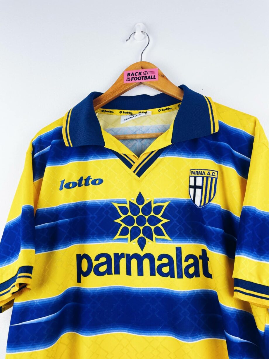 maillot vintage domicile Parme 1998/1999 floqué Baggio #8