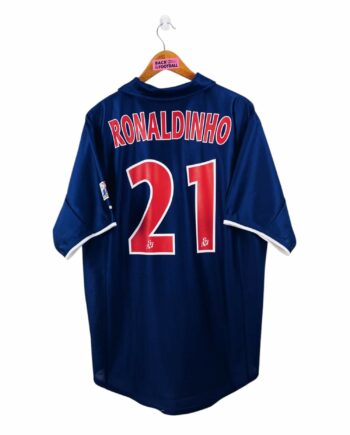 maillot vintage domicile PSG 2001/2002 floqué Ronaldinho #21