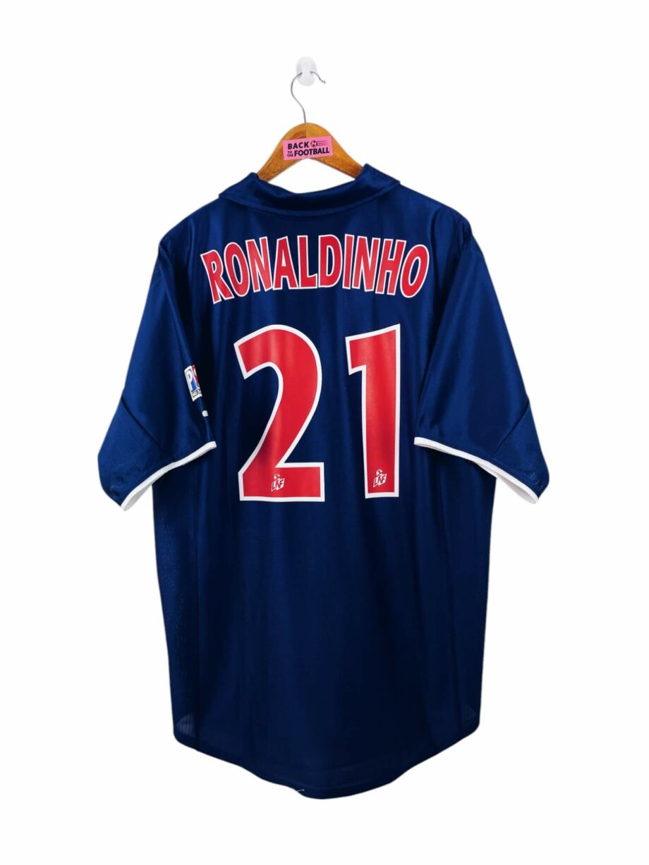 maillot vintage domicile PSG 2001/2002 floqué Ronaldinho #21
