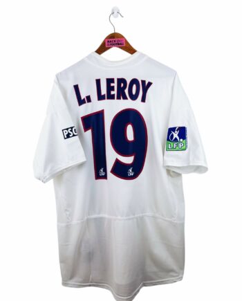 maillot vintage extérieur PSG 2002/2003 floqué L.Leroy #19