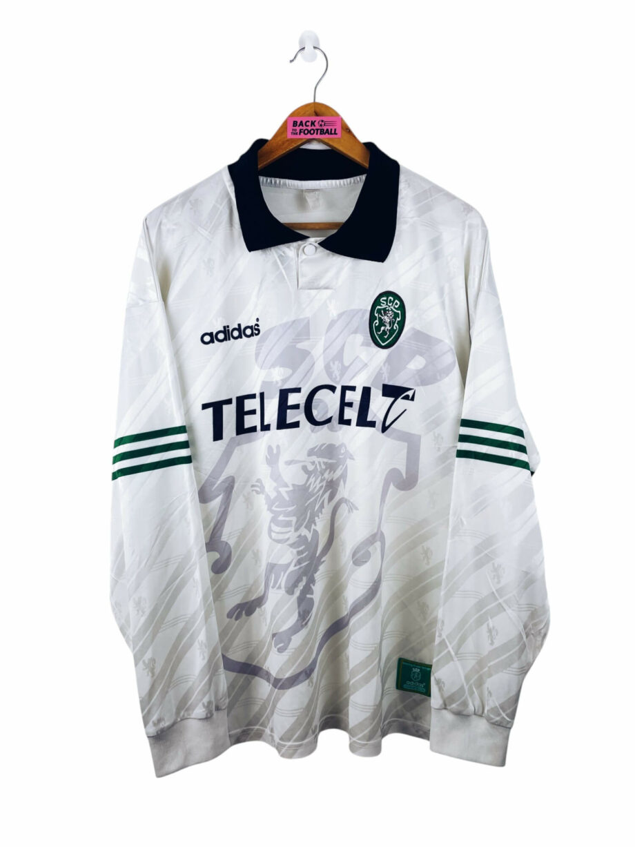maillot vintage extérieur Sporting Portugal 1996/1998 manches longues