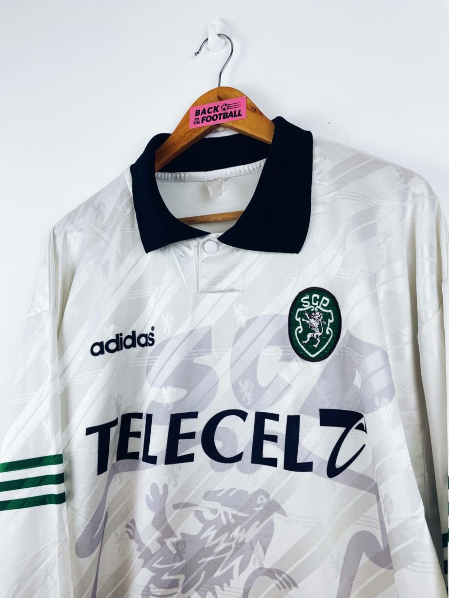 maillot vintage extérieur Sporting Portugal 1996/1998 manches longues