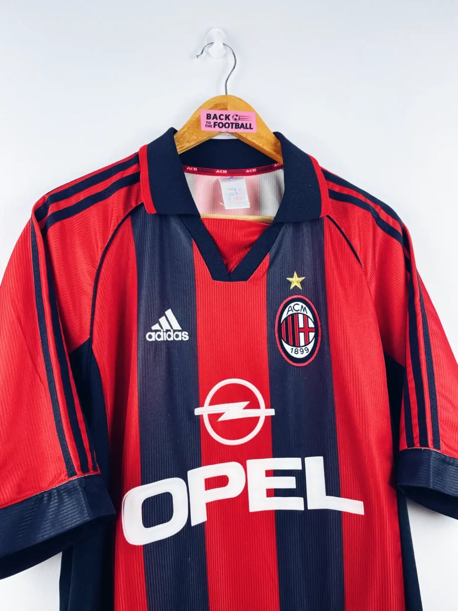 maillot vintage domicile AC Milan 1998/1999