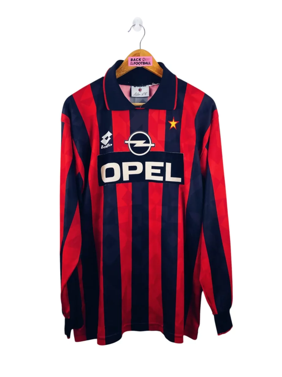 maillot vintage domicile AC Milan 1993/1994 manches longues player issue (stock pro)