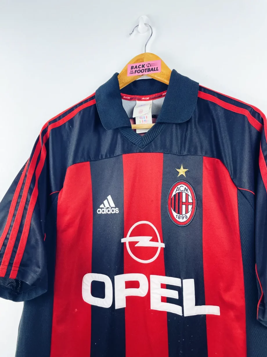 maillot vintage domicile AC Milan 2000/2002