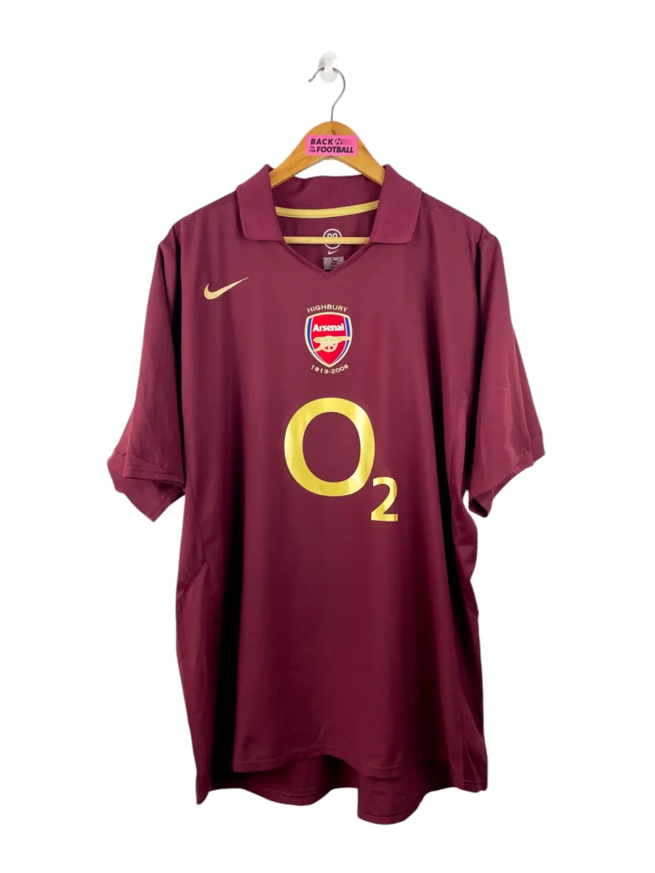 maillot vintage domicile Arsenal 2005/2006 floqué Henry #14